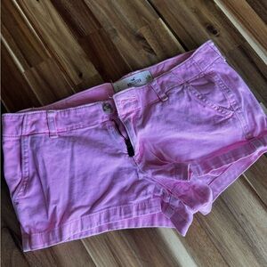 Hollister Pink Jean Shorts Casual Summer Style